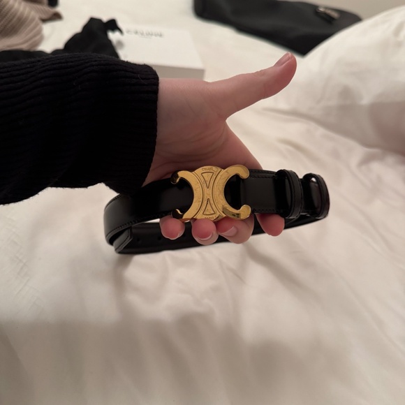 AUTHENTIC CELINE MEDIUM 25MM TRIOMPHE BELT - Picture 6 of 6